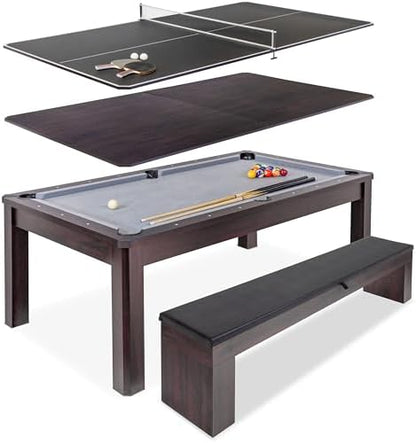 GoSports Versatile 7-Foot Combo Table Including Benches
