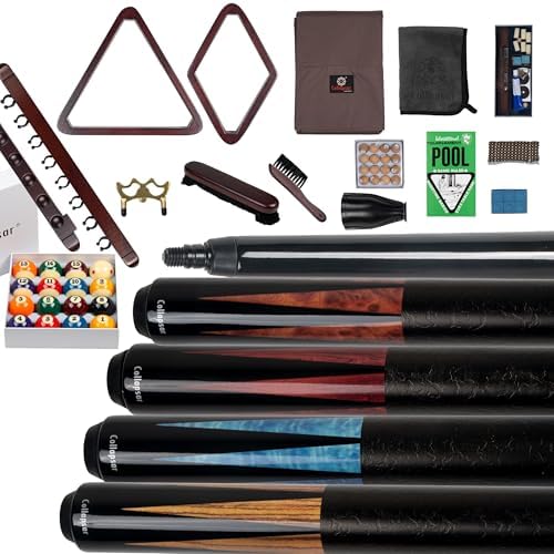 Deluxe Collapsar Billiards Accessory Bundle with Cues and Extras