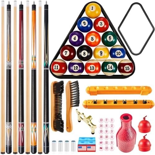 Liliful Classic Billiards Accessories with Racks and Chalk