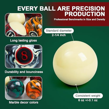 Liliful 20-Piece Holiday Billiards Gift Set