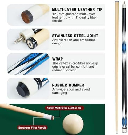 Liliful 20-Piece Holiday Billiards Gift Set