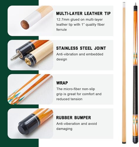 Liliful Classic Billiards Accessories with Racks and Chalk