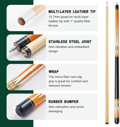 Liliful Classic Billiards Accessories with Racks and Chalk